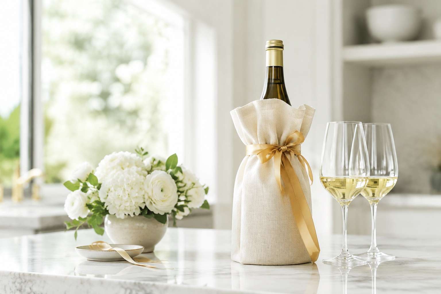 Couple toasting with an anniversary wine at a candlelit dinner